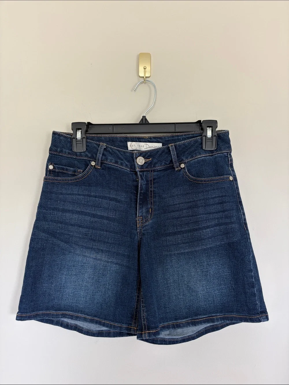 Women's Dark Blue Denim Shorts